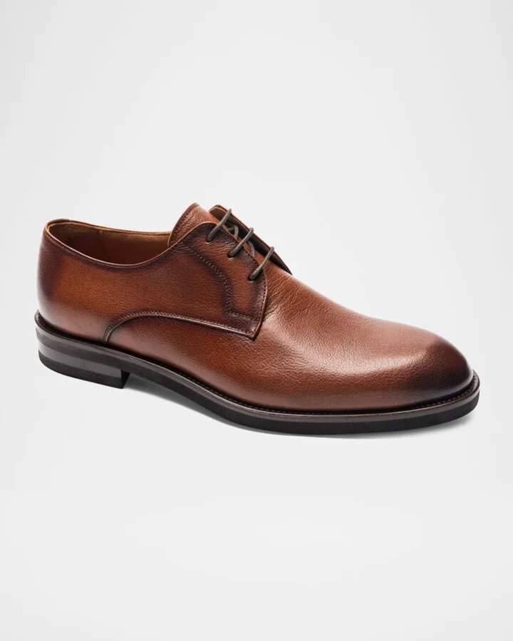 Men's Pierre Leather Derby Shoes - Image 4