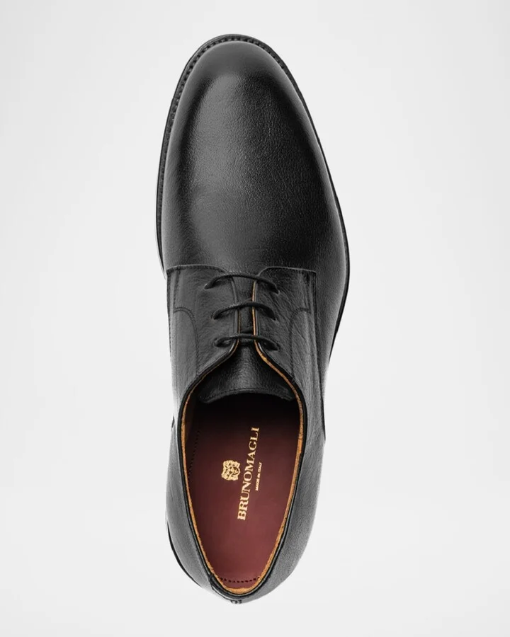 Men's Pierre Leather Derby Shoes - Image 6