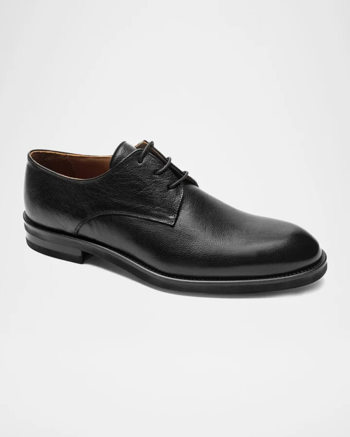 Men's Pierre Leather Derby Shoes - Image 7