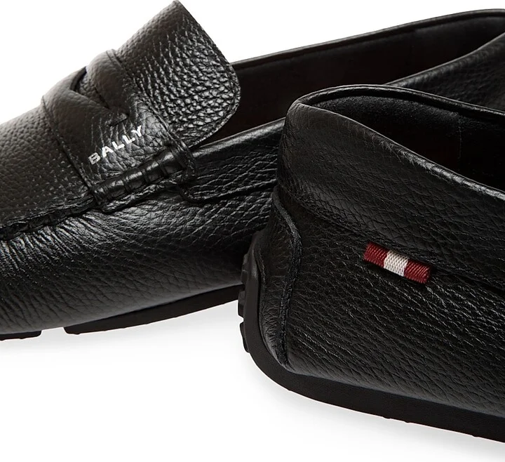 Men's Pilot Pavlos Leather Driving Loafers - Black - Size 12 - Image 5