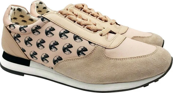 Men's Pink Gavino Consumers Nylon / Leather / Suede Lace up Sneaker (10.5 EU / 11.5D US) - Image 2