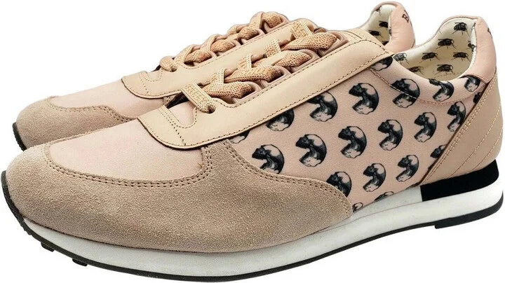 Men's Pink Gavino Consumers Nylon / Leather / Suede Lace up Sneaker (10.5 EU / 11.5D US) - Image 5