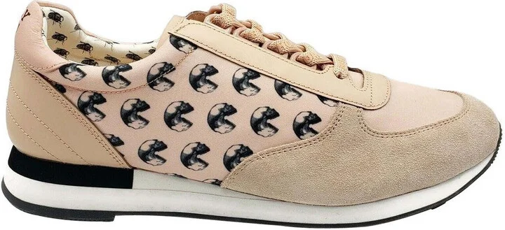Men's Pink Gavino Consumers Nylon / Leather / Suede Lace up Sneaker (11 EU / 12D US) - Image 7