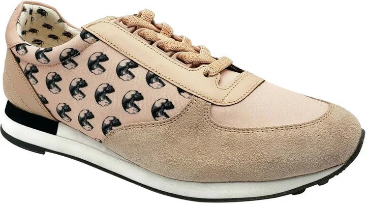 Men's Pink Gavino Consumers Nylon / Leather / Suede Lace up Sneaker (11 EU / 12D US)