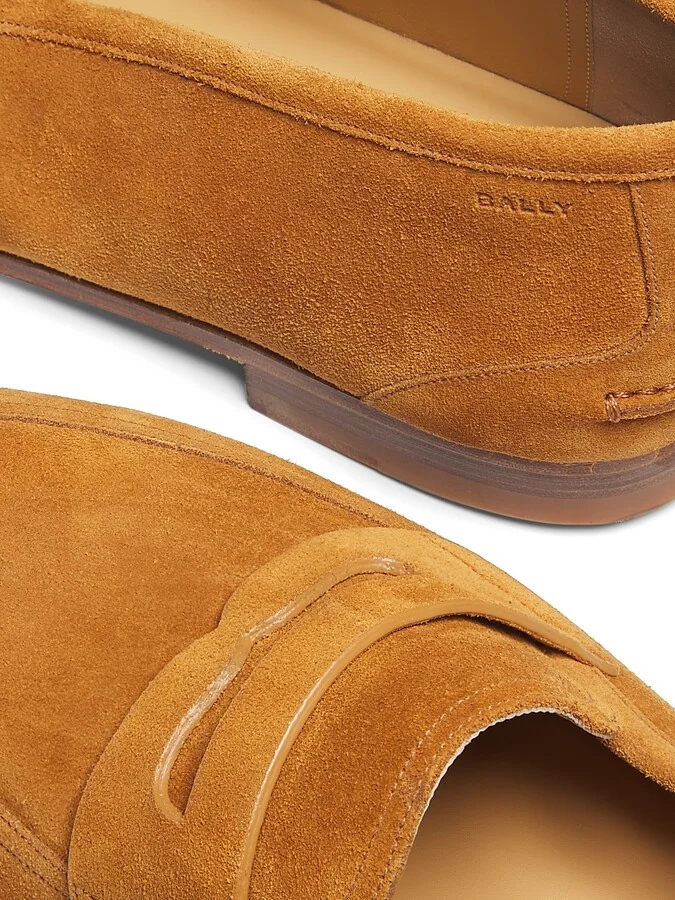 Men's Pleven Suede Penny Loafers - Deserto - Size 11 - Image 5
