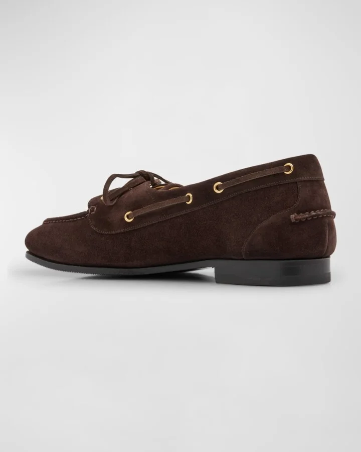 Men's Plume Leather Boat Shoes - Image 3