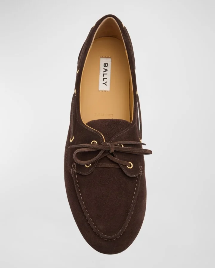 Men's Plume Leather Boat Shoes - Image 5