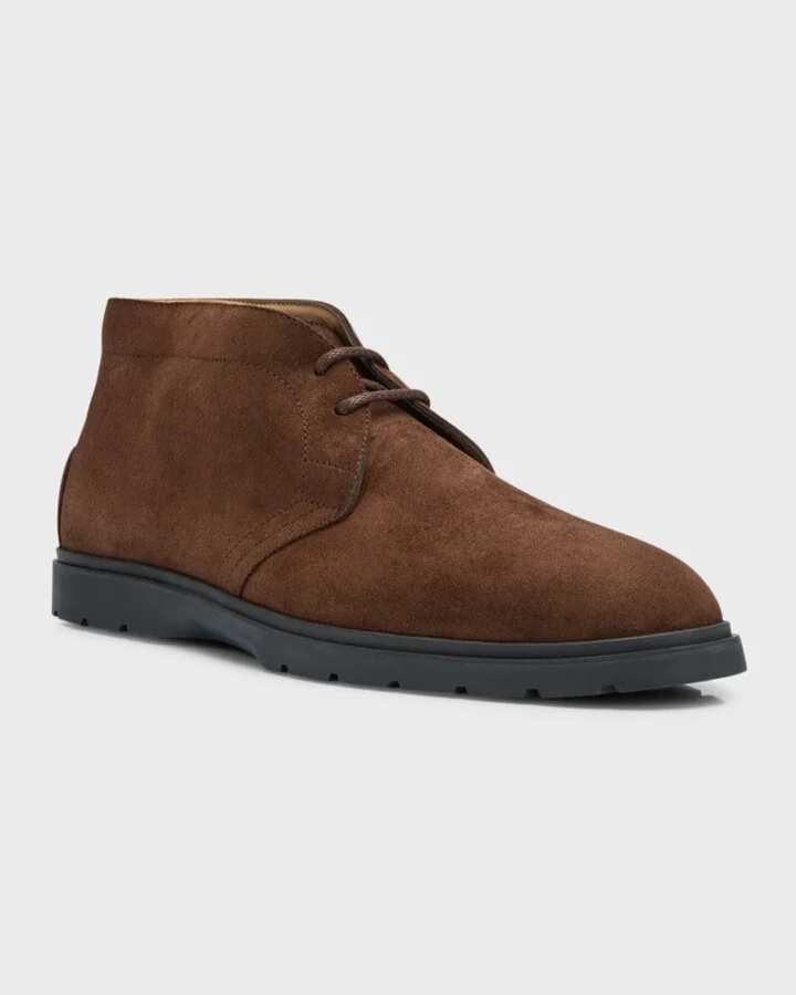 Men's Polacco Ibrido Estivo Suede Chukka Boots - Image 4