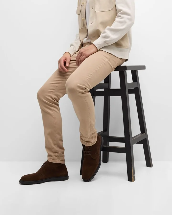 Men's Polacco Ibrido Estivo Suede Chukka Boots - Image 8