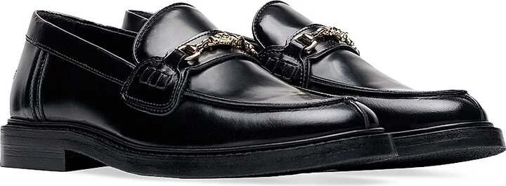 Men's Polido Leather Loafers - Black - Size 12 - Image 2