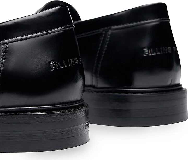 Men's Polido Leather Loafers - Black - Size 12 - Image 5