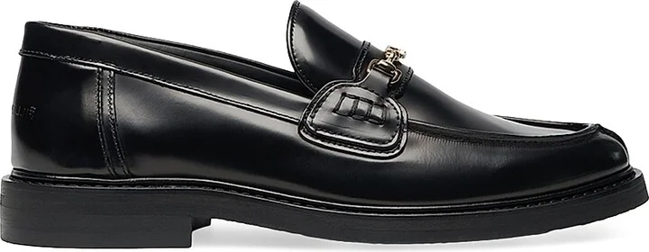 Men's Polido Leather Loafers - Black - Size 12