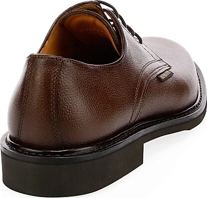 Men's Polished Pebbled Leather Oxfords - Black - Size 7.5 - Image 3