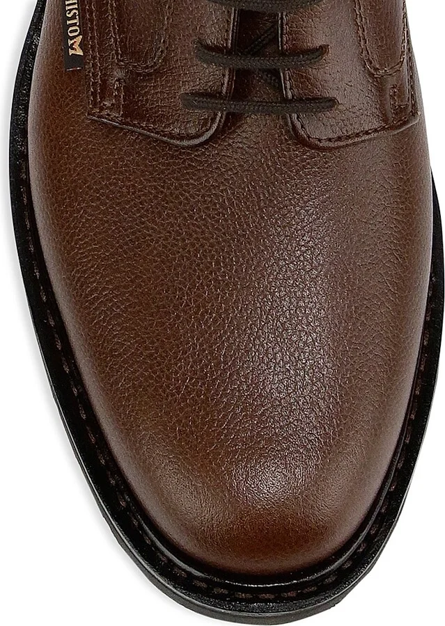 Men's Polished Pebbled Leather Oxfords - Black - Size 7.5 - Image 4
