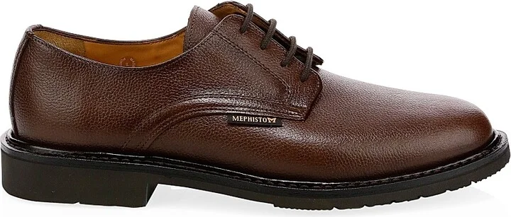 Men's Polished Pebbled Leather Oxfords - Black - Size 7.5 - Image 7