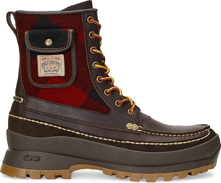 Men's Polo Country Leather Boots - Chocolate - Size 7