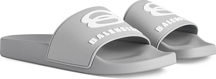 Men's Pool Slide Sandals - Black - Size 7 - Image 10