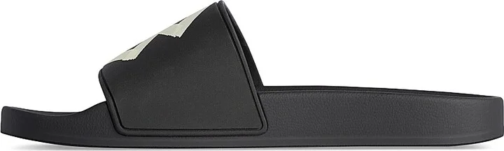 Men's Pool Slide Sandals - Black - Size 8 - Image 6