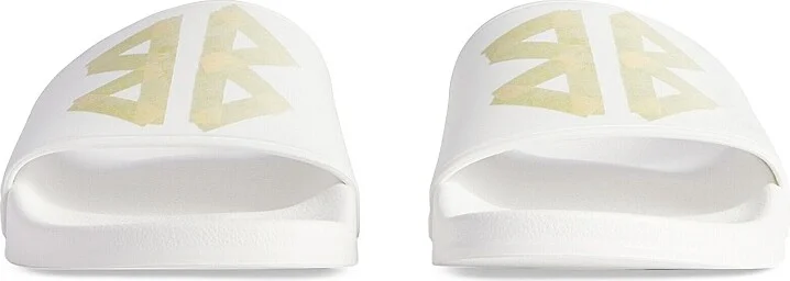 Men's Pool Slide Sandals - Black - Size 8 - Image 10