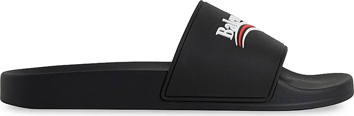 Men's Pool Slide Sandals - Black - Size 9