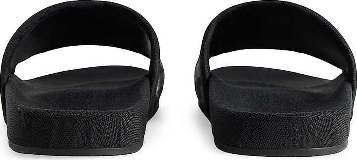 Men's Pool Slide Sandals - Black White - Size 6 - Image 4