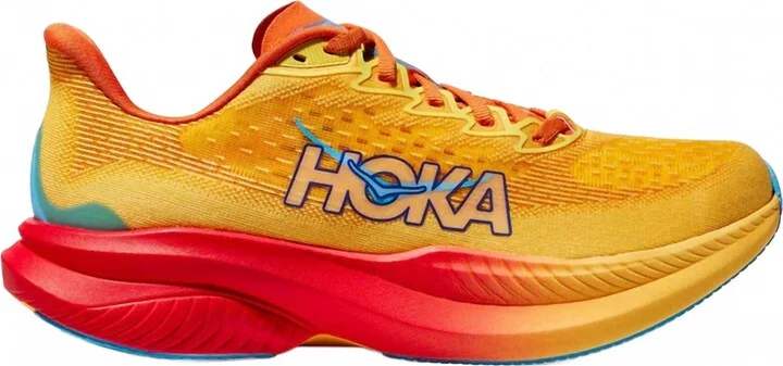 Men's Poppy/squash Mach 6 Running Shoes In Orange