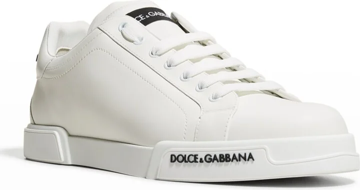 Men's Portofino Calf Leather Low-Top Sneakers - Image 3