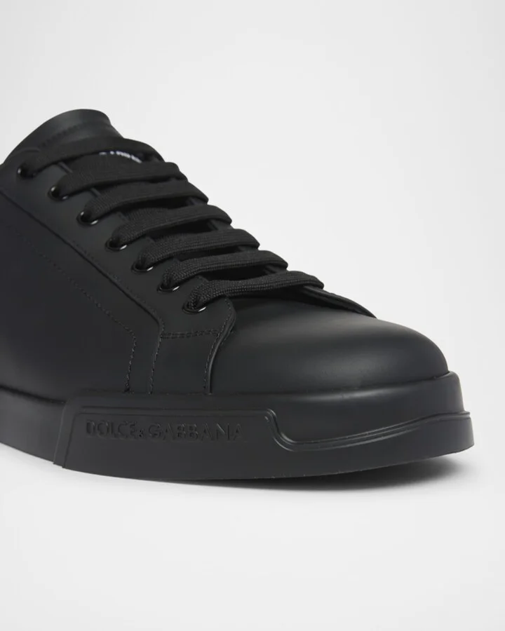 Men's Portofino Calfskin Low-Top Sneakers - Image 2