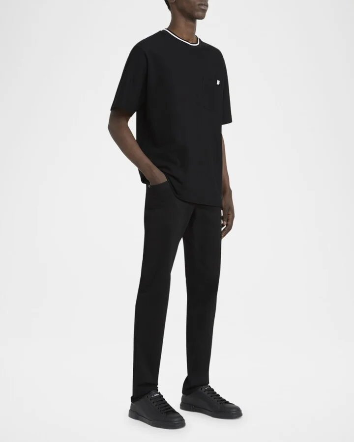 Men's Portofino Calfskin Low-Top Sneakers - Image 3