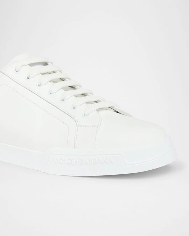 Men's Portofino Calfskin Low-Top Sneakers - Image 6