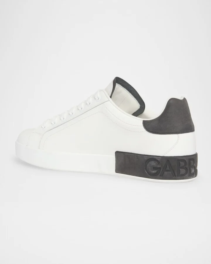 Men's Portofino Calfskin Low-Top Sneakers - Image 2