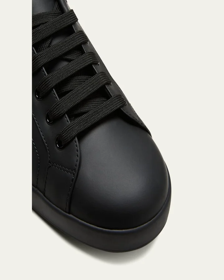Men's Portofino Leather Low-Top Sneakers - Image 5