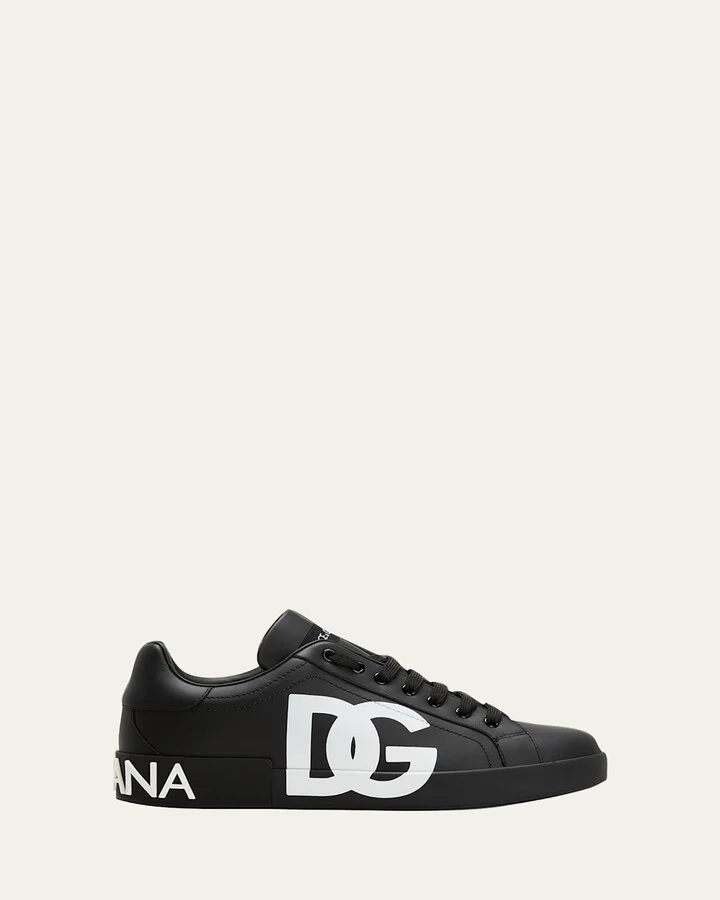 Men's Portofino Leather Low-Top Sneakers