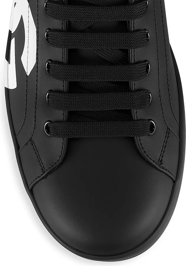 Men's Portofino Logo Sneakers - Nero - Size 6 - Image 4