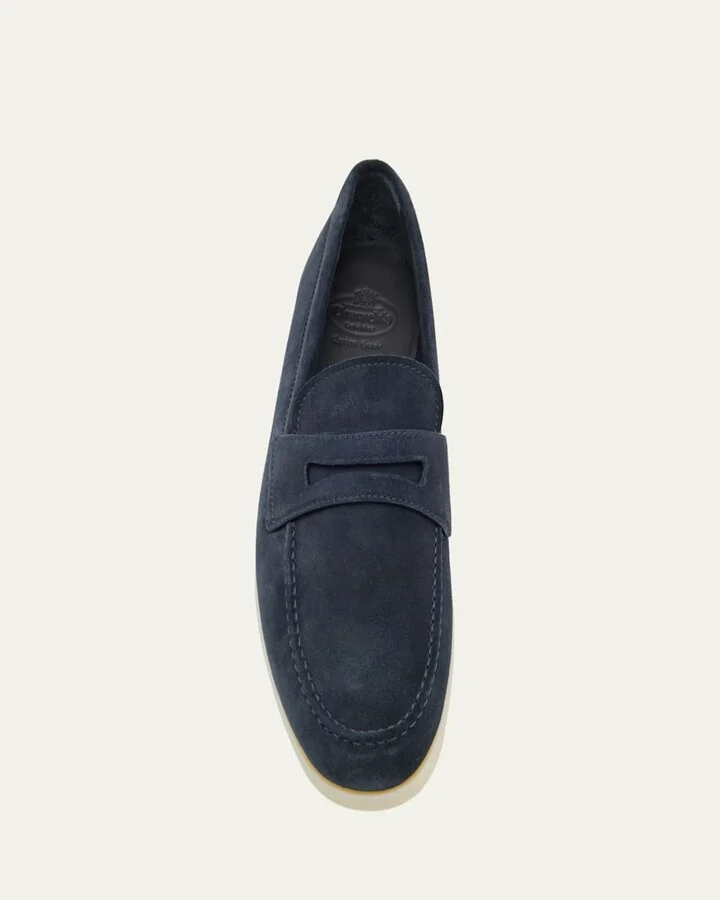 Men's Portsmouth Suede Penny Loafers - Image 3