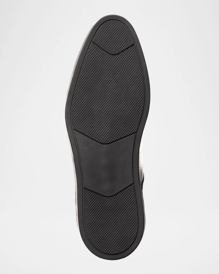Men's Prato Leather Rubber-Sole Derby Shoes - Image 3