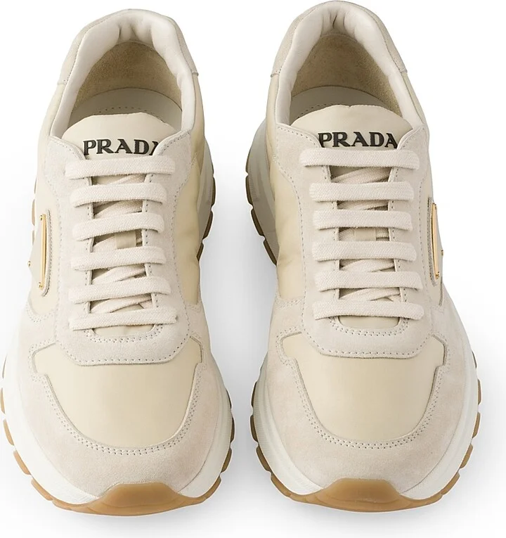 Men's Prax 01 Re-Nylon and Suede Sneakers - Blue - Size 9 - Image 6