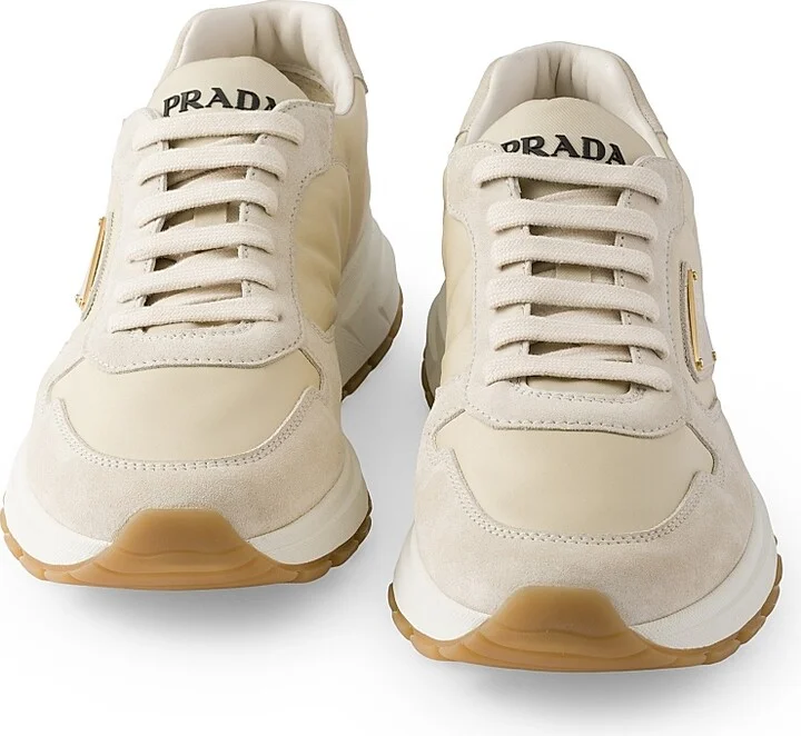 Men's Prax 01 Re-Nylon and Suede Sneakers - Blue - Size 9 - Image 8