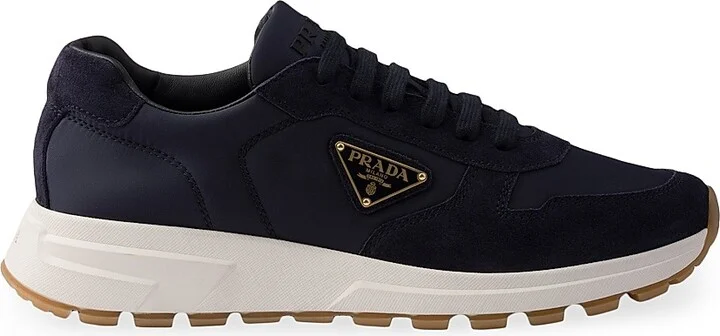 Men's Prax 01 Re-Nylon and Suede Sneakers - Blue - Size 9