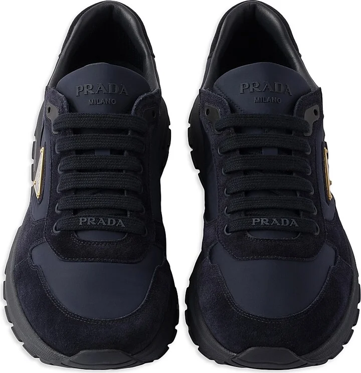 Men's Prax 2.0 Re-Nylon and Suede Sneakers - Blue - Size 6 - Image 2