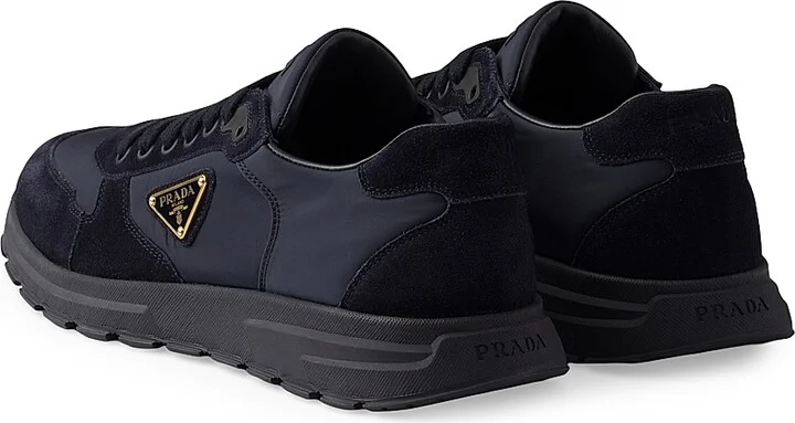 Men's Prax 2.0 Re-Nylon and Suede Sneakers - Blue - Size 6 - Image 3