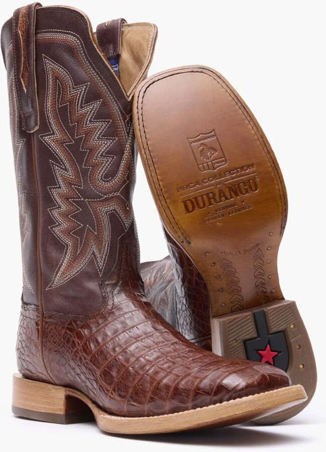 Men's PRCA Collection Caiman Belly Western Boot - Image 2