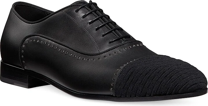 Men's Premiere Party Leather Oxfords - Black - Size 10 - Image 2