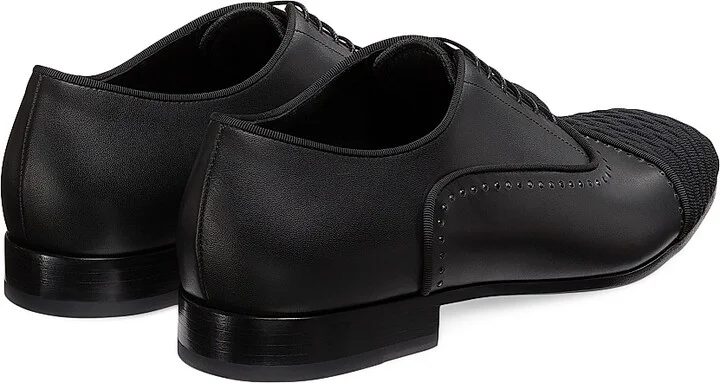 Men's Premiere Party Leather Oxfords - Black - Size 10 - Image 3