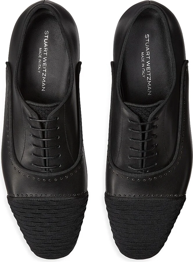 Men's Premiere Party Leather Oxfords - Black - Size 10 - Image 4