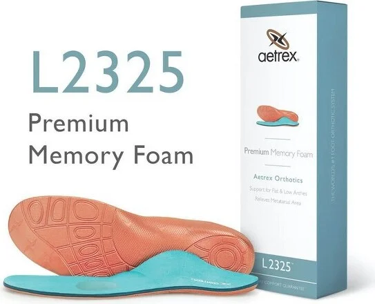 Men's Premium Memory Foam Posted Orthotics W/ Metatarsal Support