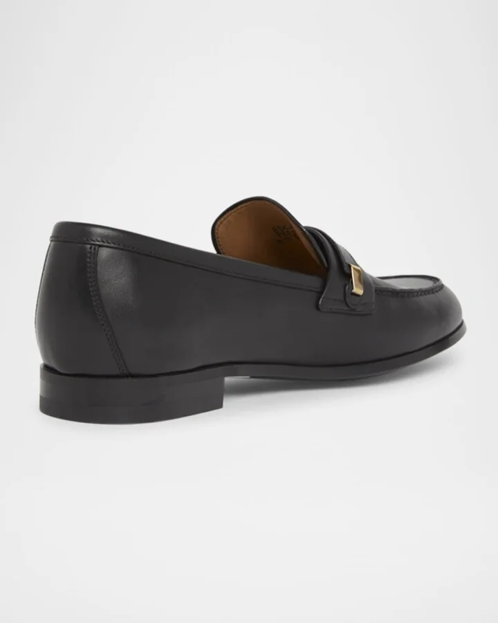 Men's Preston Rubber-Sole Leather Penny Loafers - Image 3
