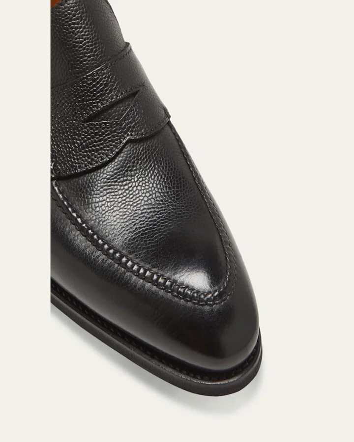 Men's Principe Grain Loafer Pebble Rubber Sole - Image 2