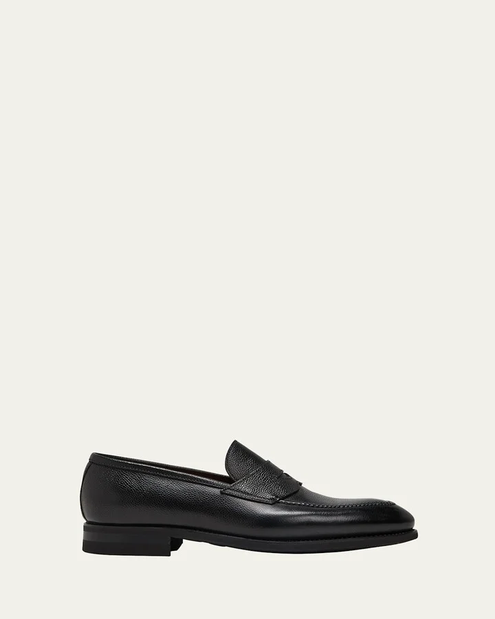 Men's Principe Grain Loafer Pebble Rubber Sole