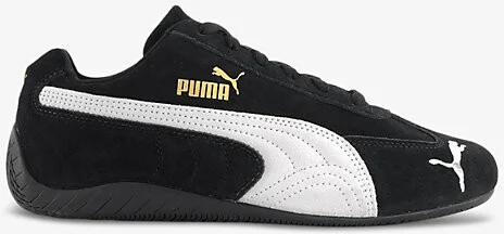 Mens Puma Black Puma White Speedcat Og Suede Low-Top Trainers 8